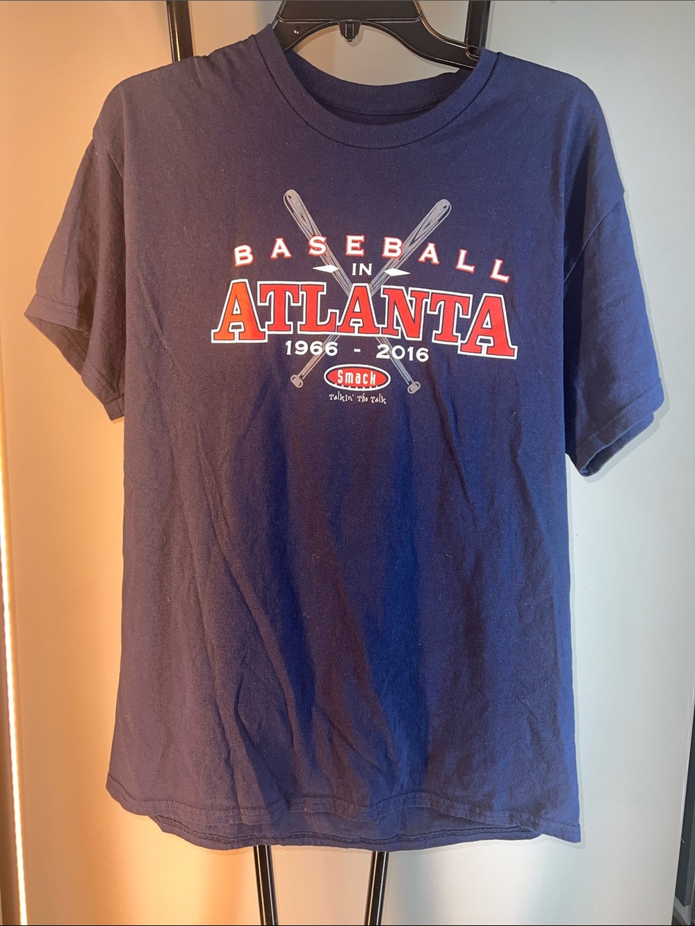 Men's Navy 'Atlanta Baseball' Short-Sleeve Graphic Tee